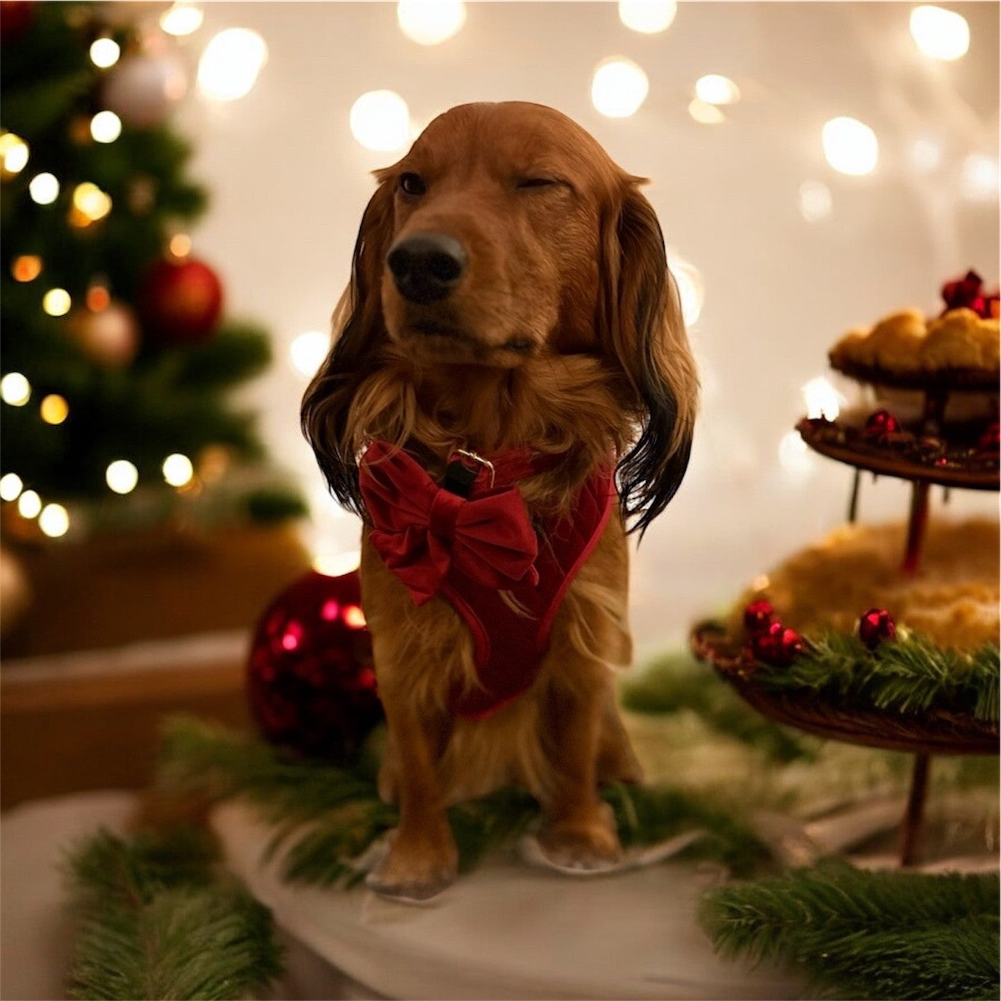 Rich Berry Red Harness Set